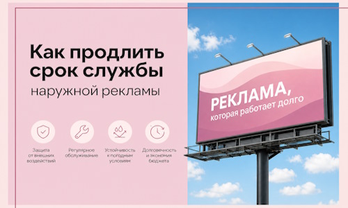 Как продлить срок службы наружной рекламы в  Дальнереченске