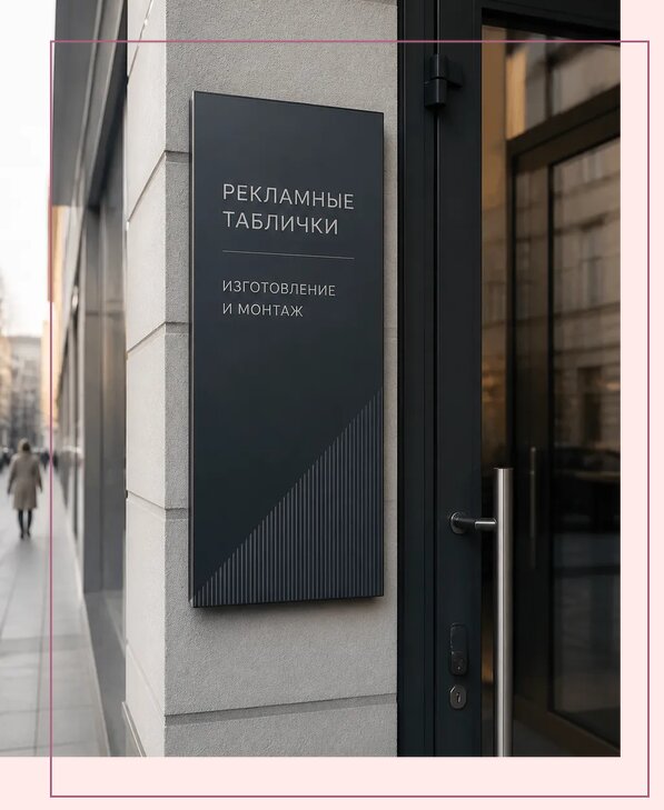 Рекламные таблички в Дальнереченске по цене от 4586 р. | Аванза-Длн