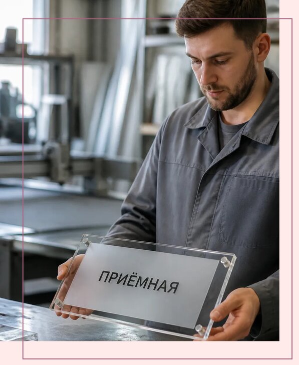 Таблички из оргстекла на заказ в Дальнереченске от 3974 р. | Аванза-Длн